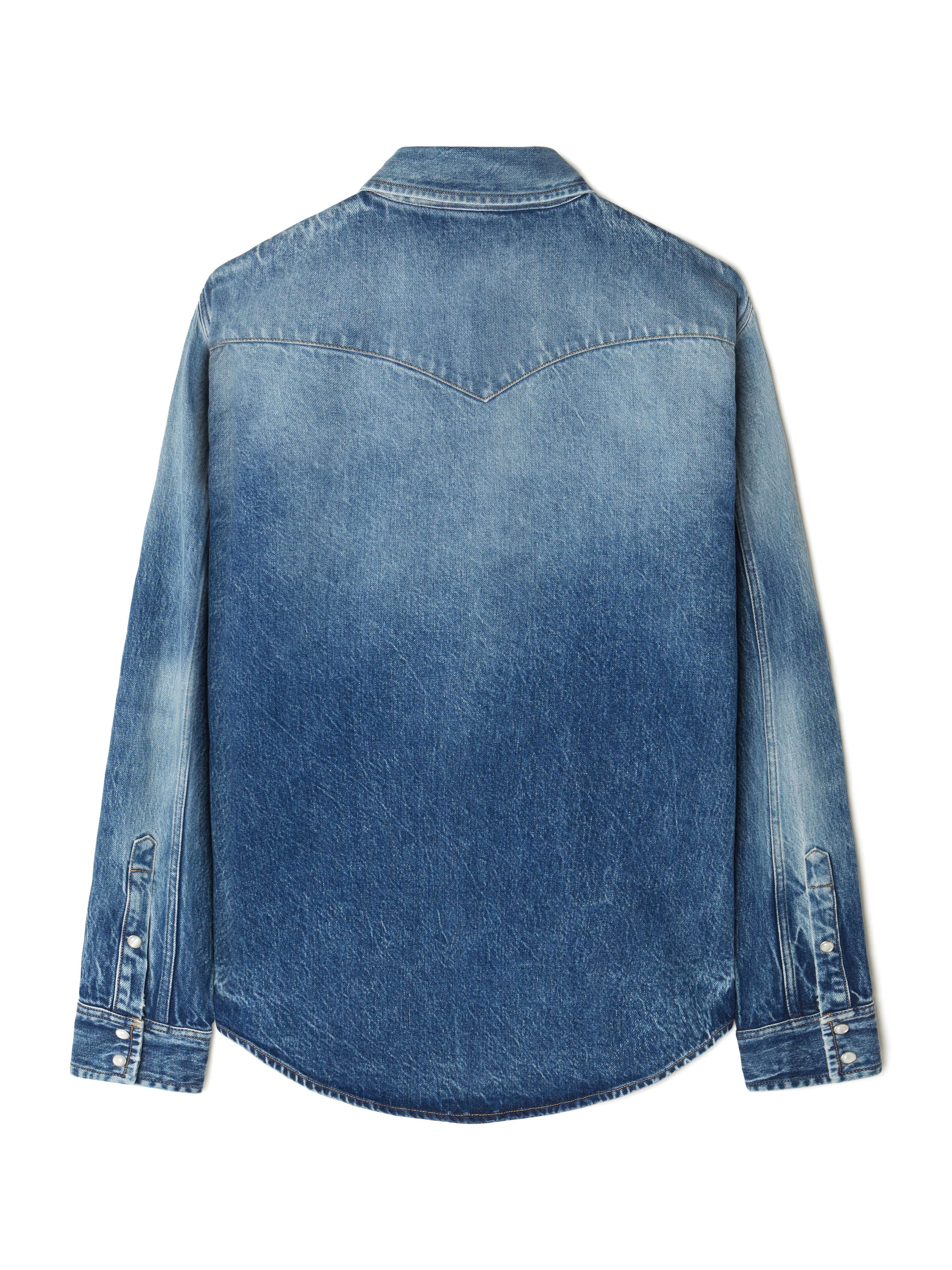 Medium Wash Denim Shirt - 3