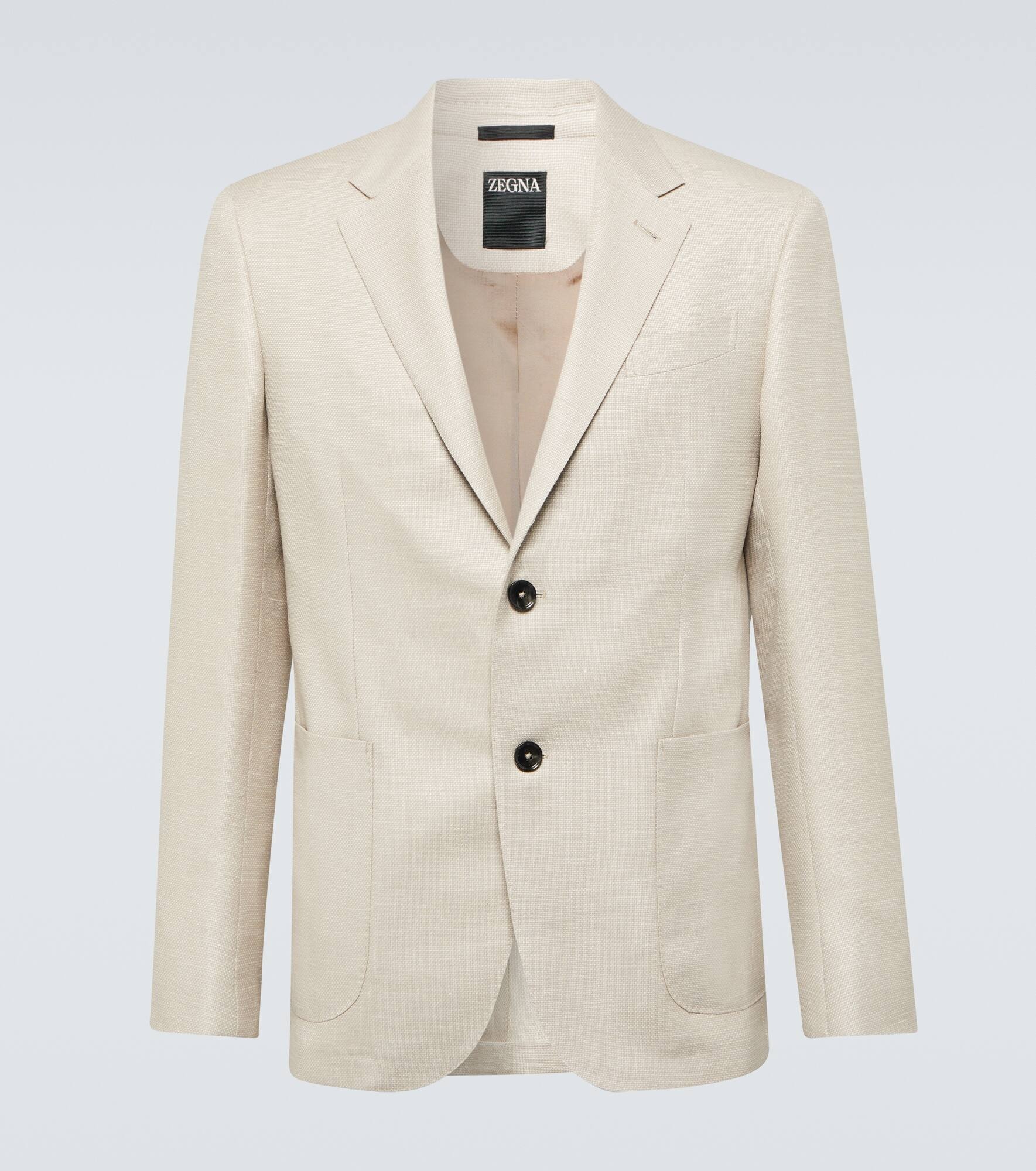 Wool-blend blazer - 1