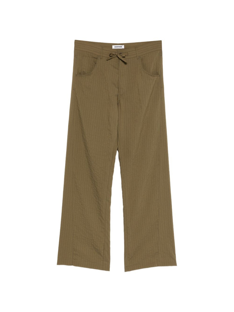 Iris Paper Bag drawstring striped trousers 1