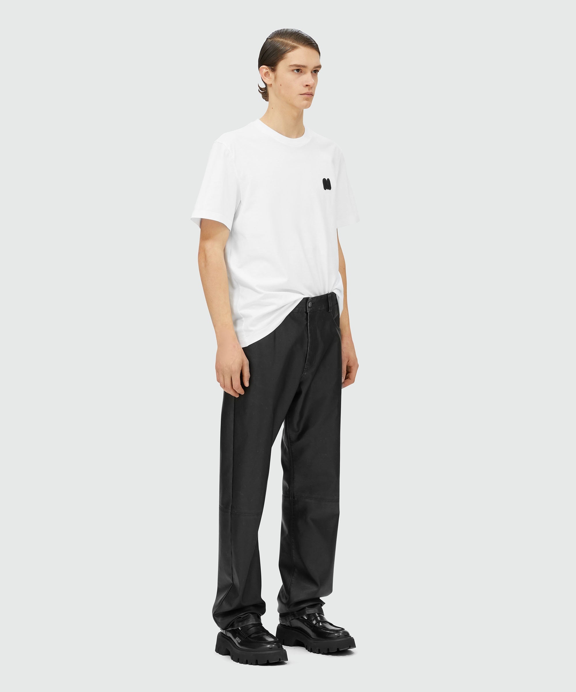 Jersey cotton T-shirt with "TheMwave"  patch - 4