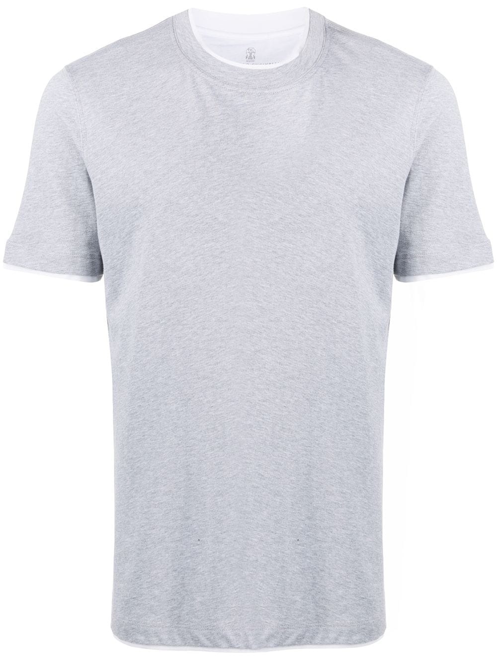 contrast-trim T-shirt - 1