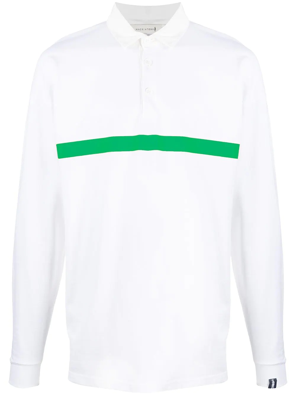 horizontal-stripe rugby sweatshirt - 1