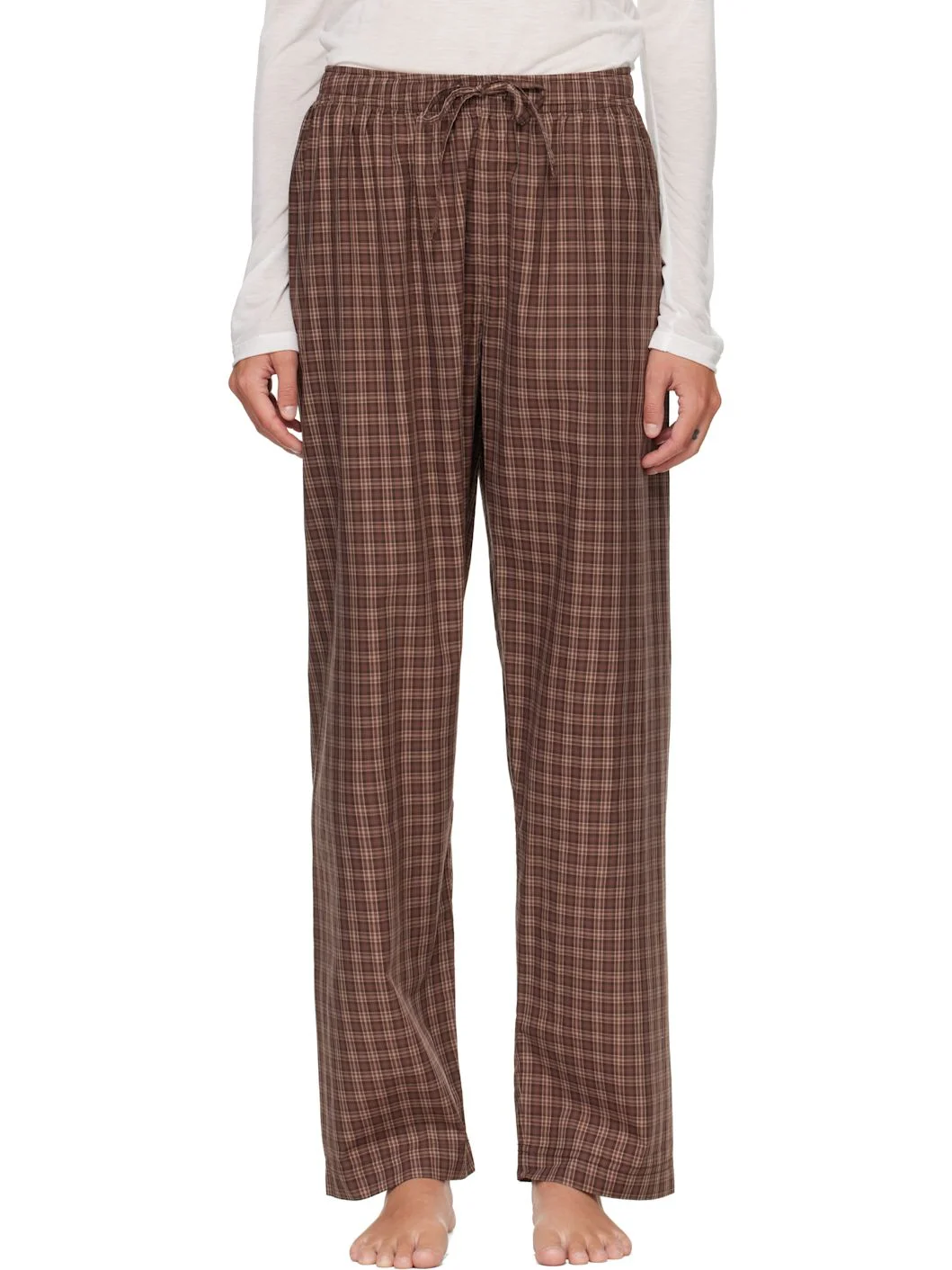 Brown Fine Twill Pyjama Pants - 1