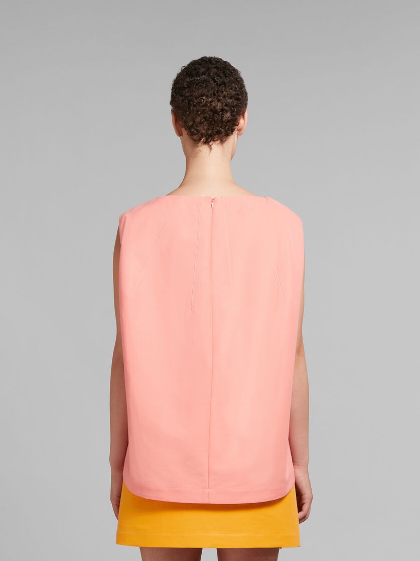 PEACH CADY COCOON TOP - 3