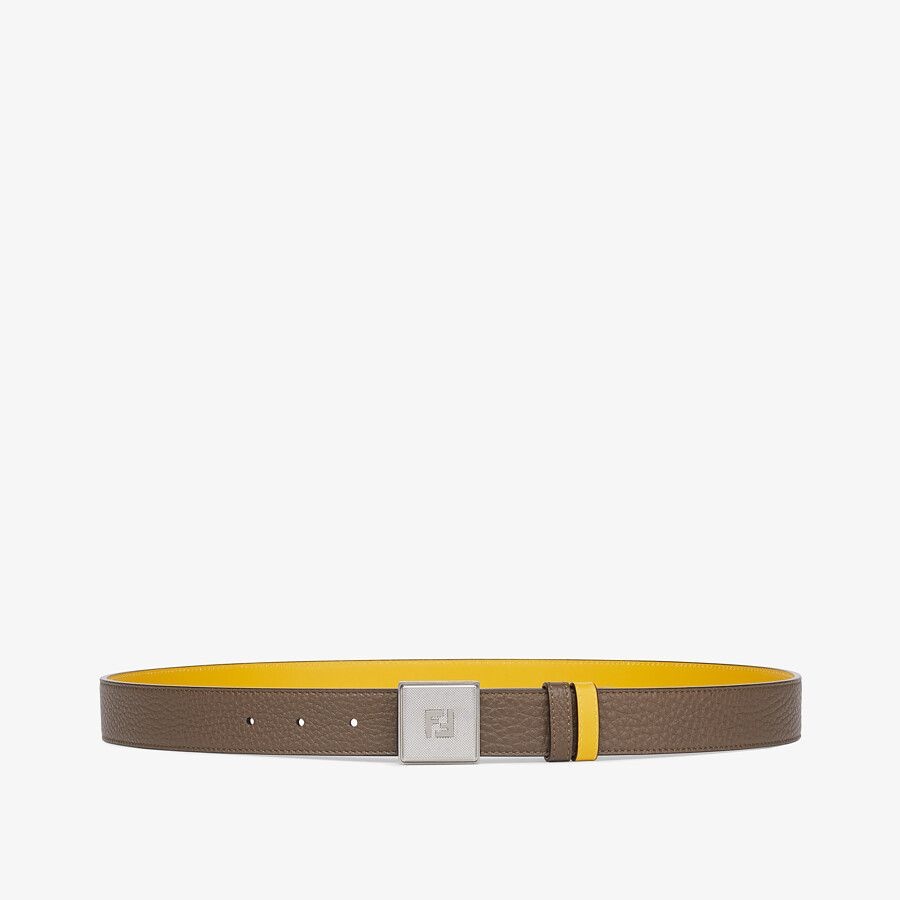 Brown leather belt - 1