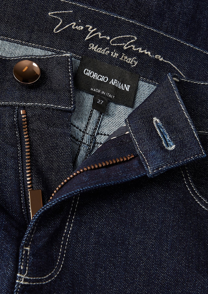 GIORGIO ARMANI Slim-fit jeans in stretch cotton denim outlook
