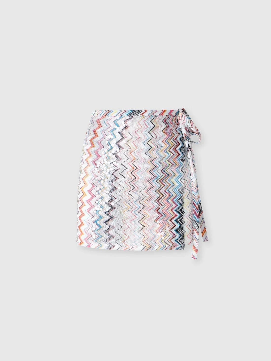 Viscose blend pareo mini skirt - 1