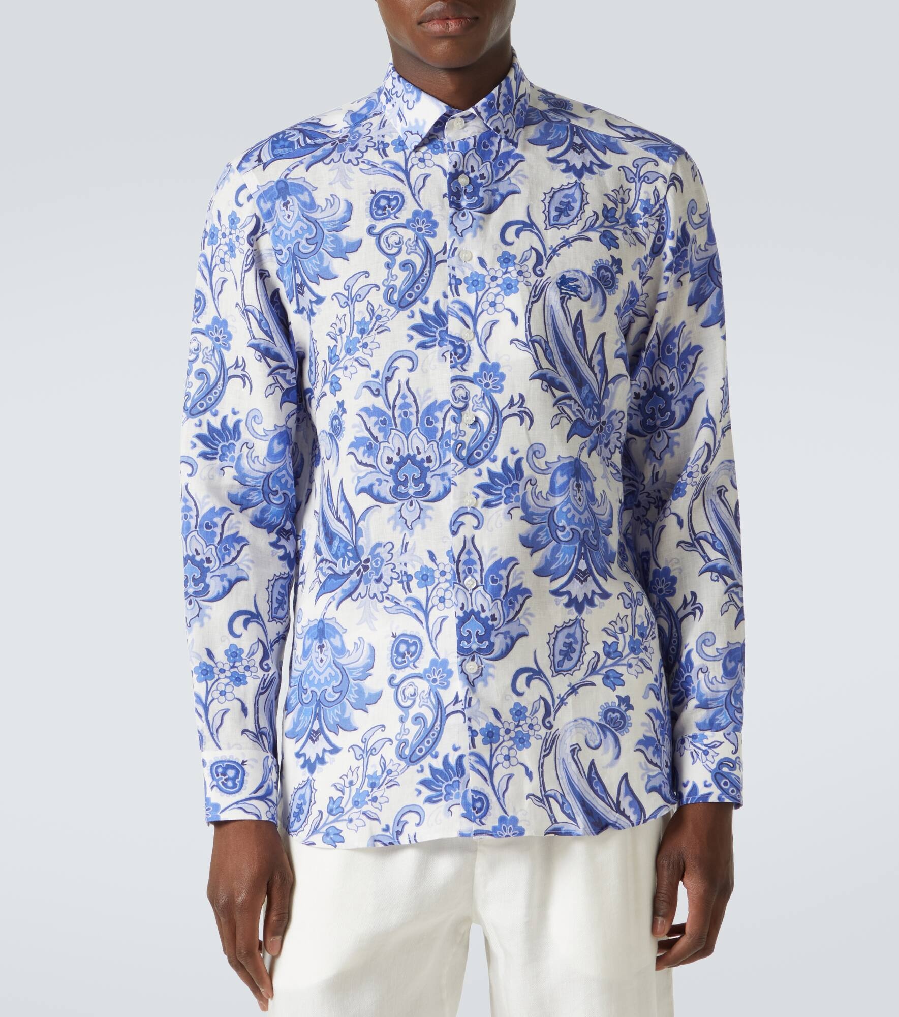 Roma printed linen shirt - 3