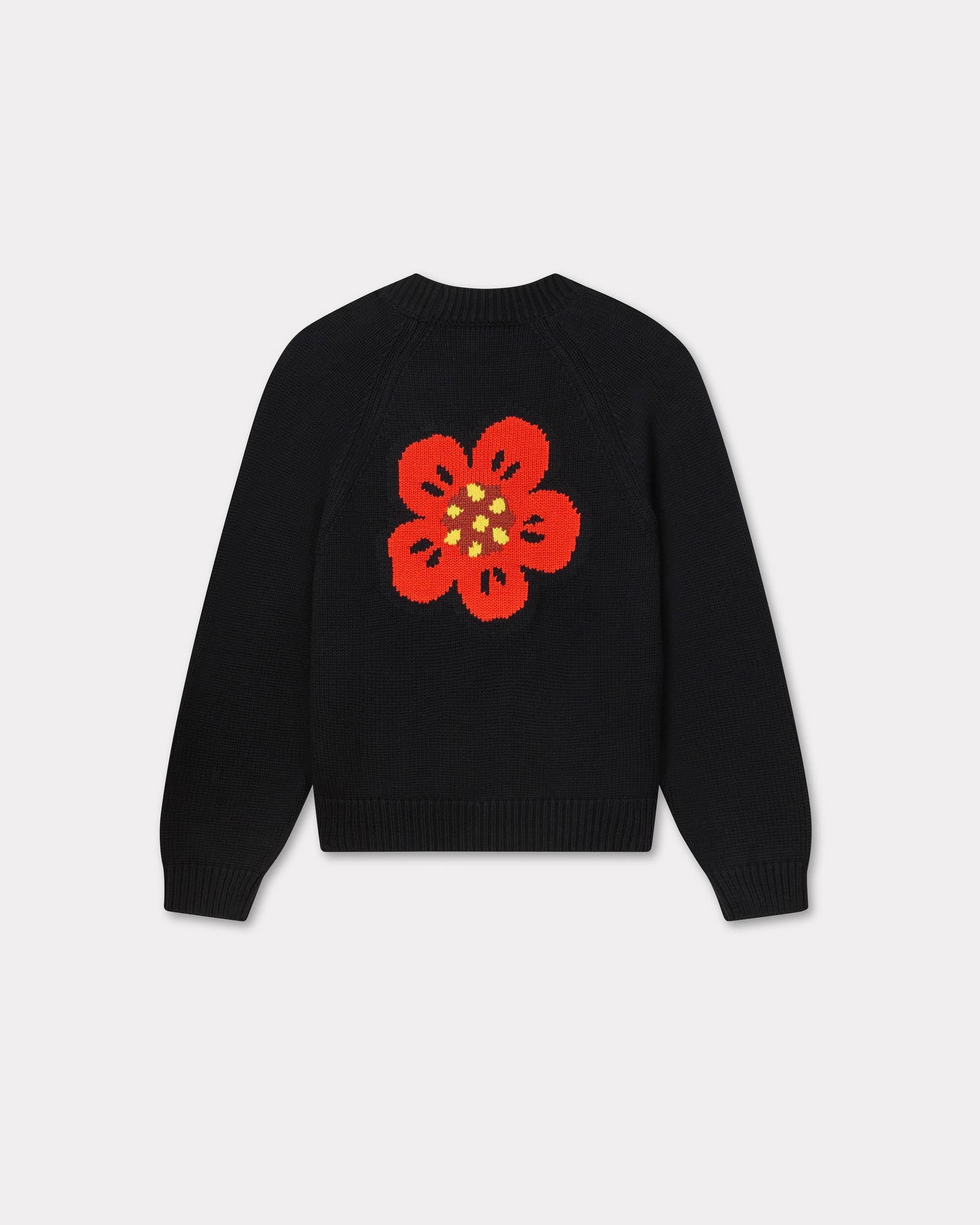 'Boke Flower' cardigan in cotton wool - 2