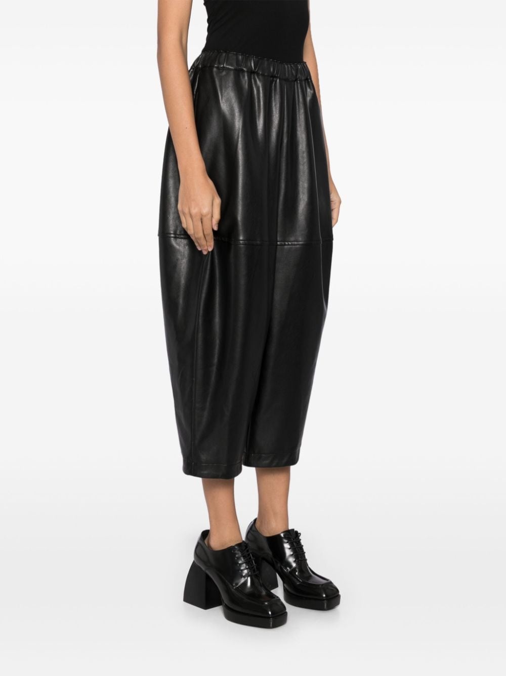 Faux leather baloon trousers - 3