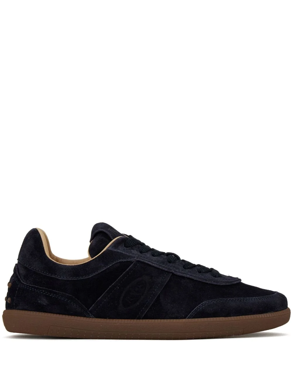 panelled suede sneakers - 1
