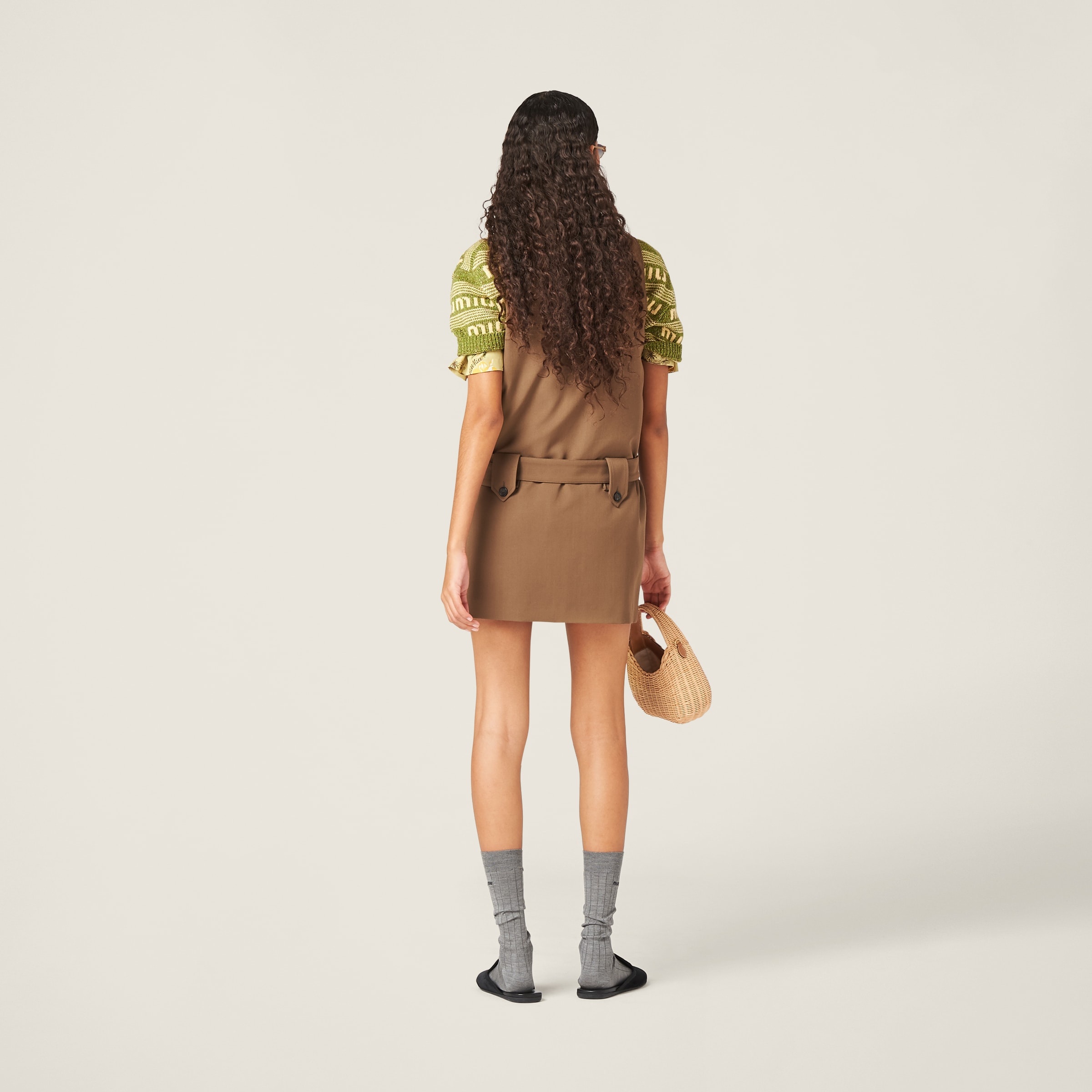 Gabardine mini-dress - 3