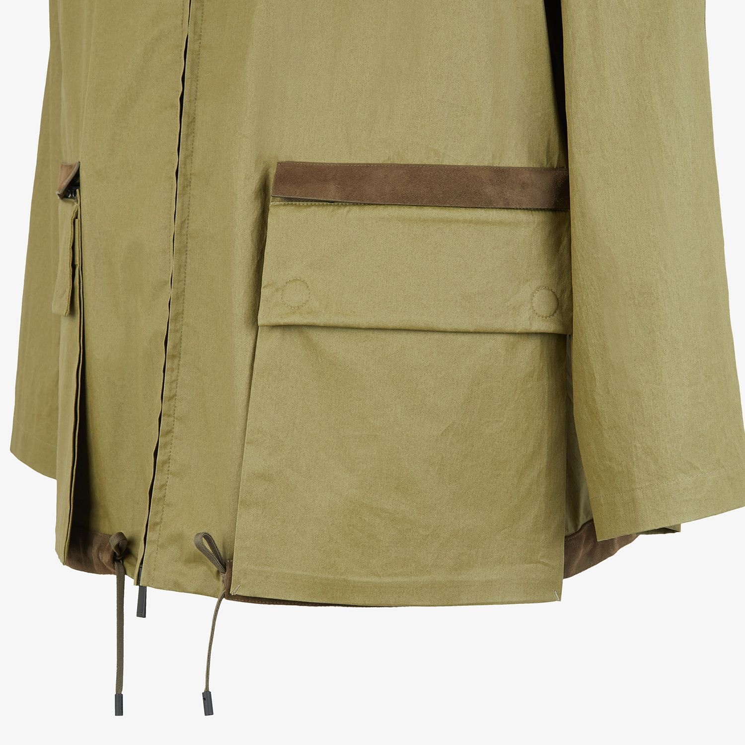 Green cotton trench coat - 3