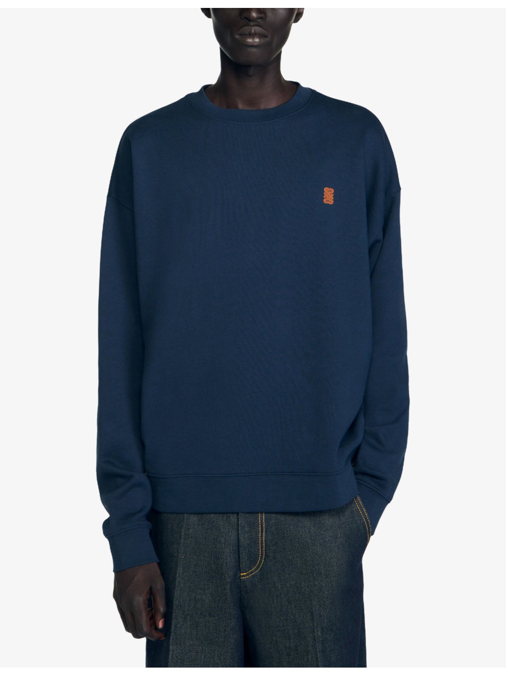 Logo-Patch Relaxed-Fit Cotton Sweatshirt - 3