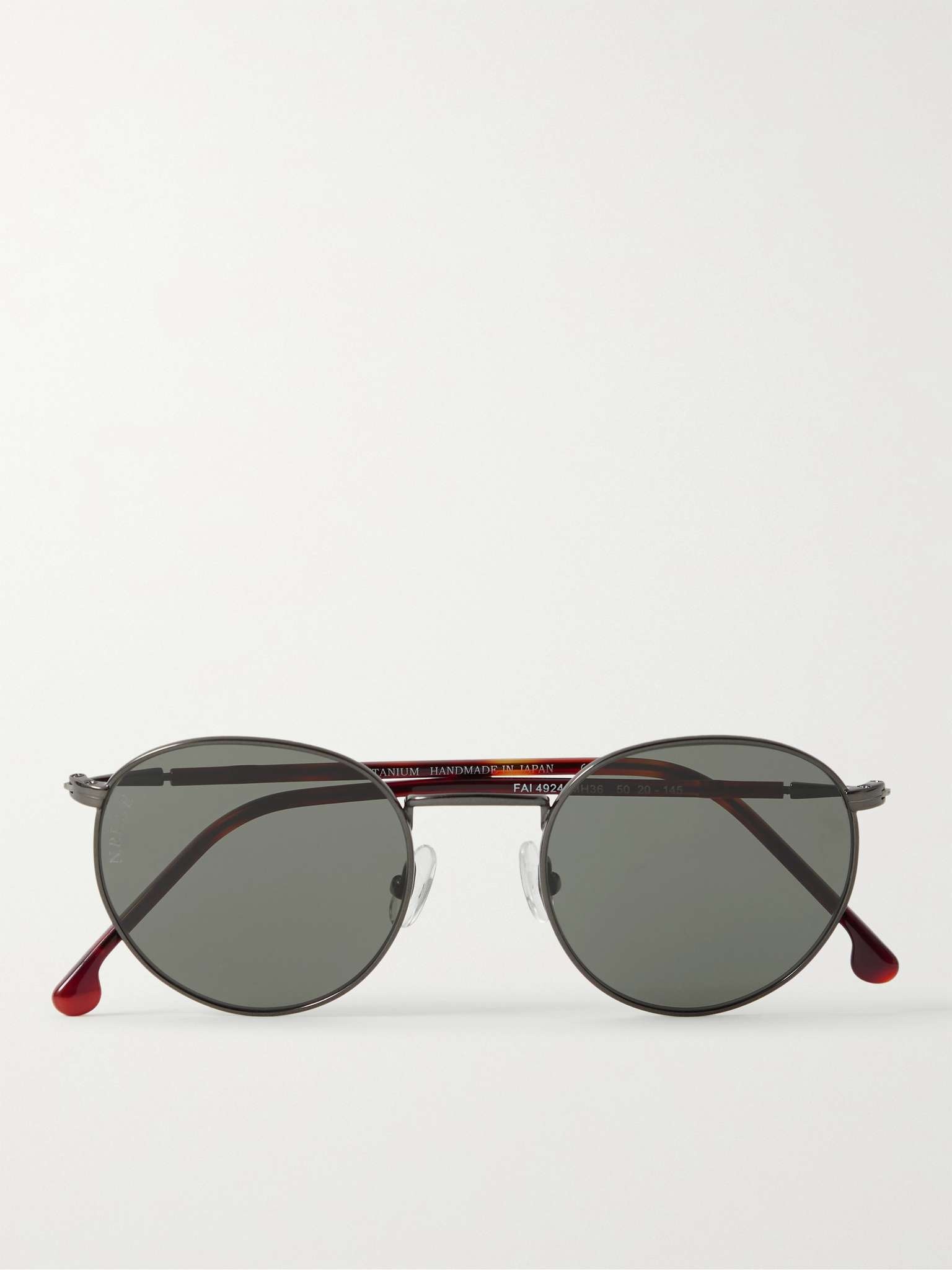 Weekend Round-Frame Gold-Tone and Acetate Polarised Sunglasses - 1