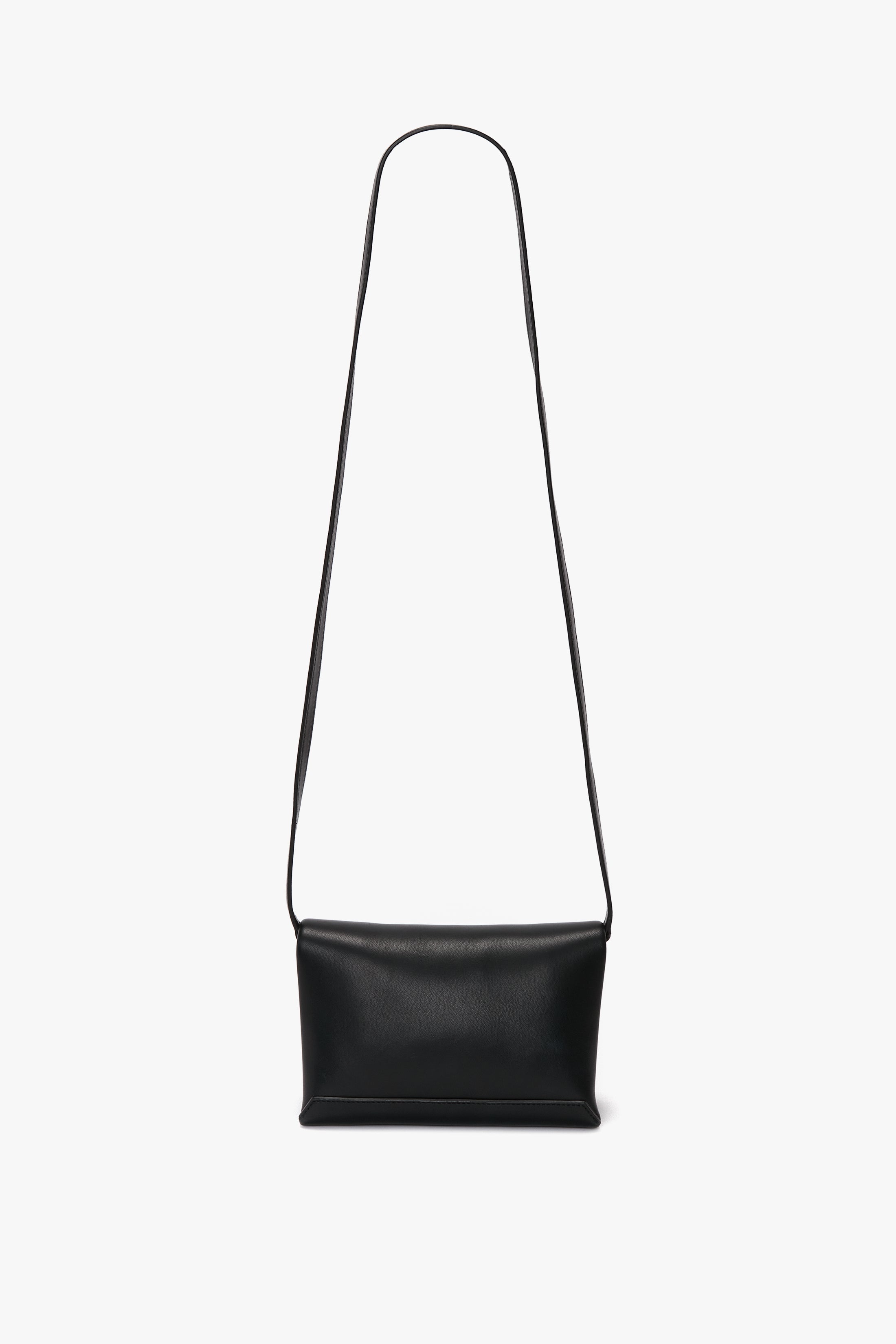 Mini Chain Pouch with Long Silver Chain In Black - 2
