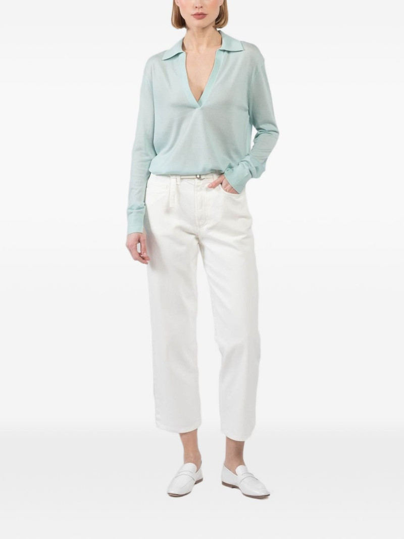 MARIA McMANUS V-neck collared top outlook