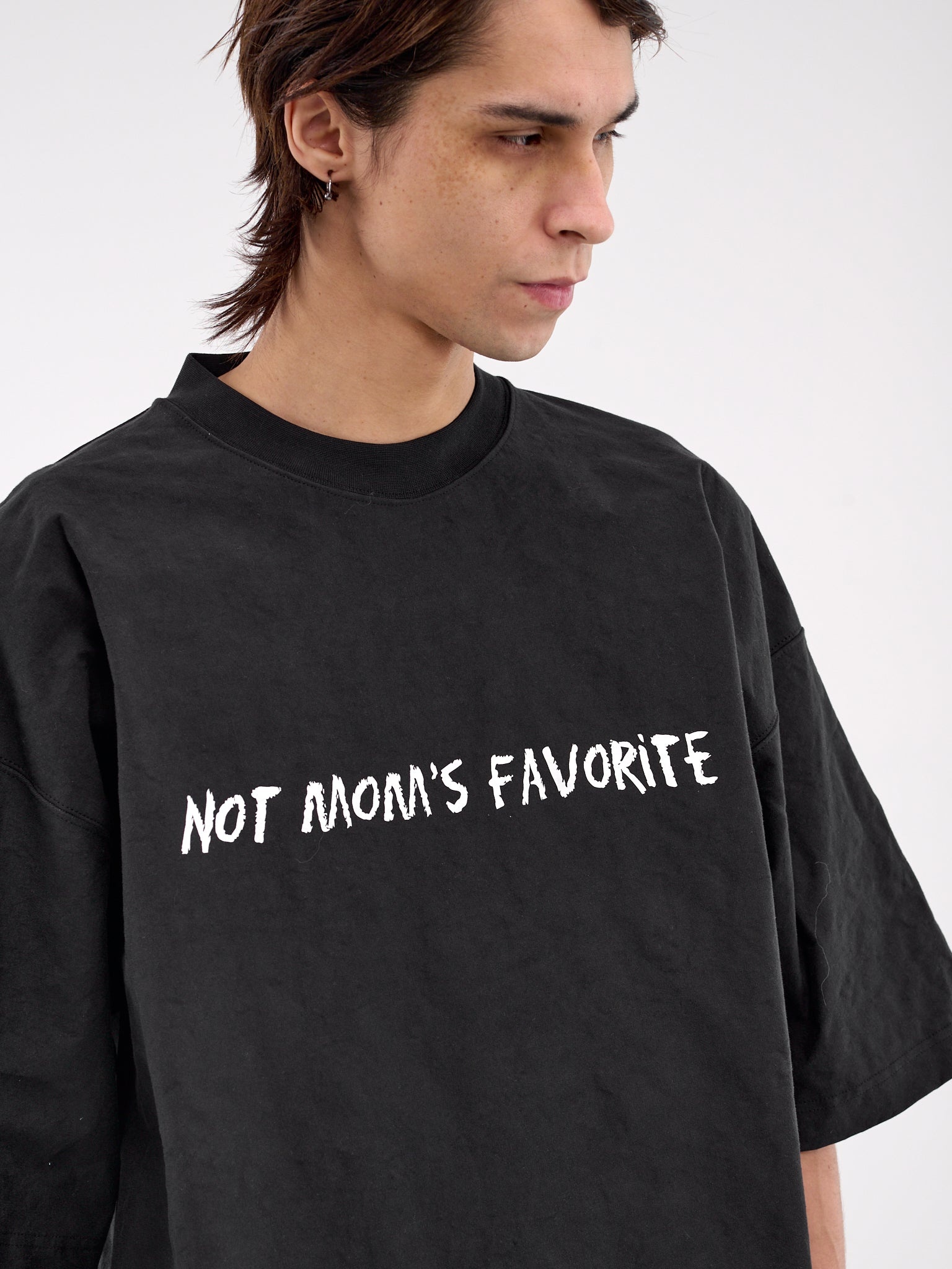 Metalized Wrinkled Graphic Tee - 5