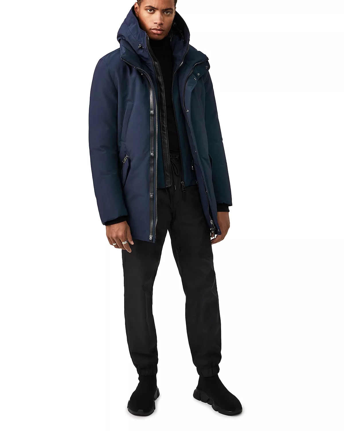 Edward 2-in-1 Down Coat with Removable Hooded Bib - 2