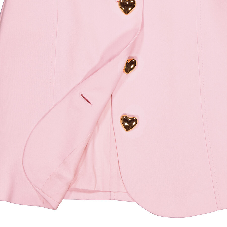 Moschino Pink Heart Buttons Mini Dress - 7