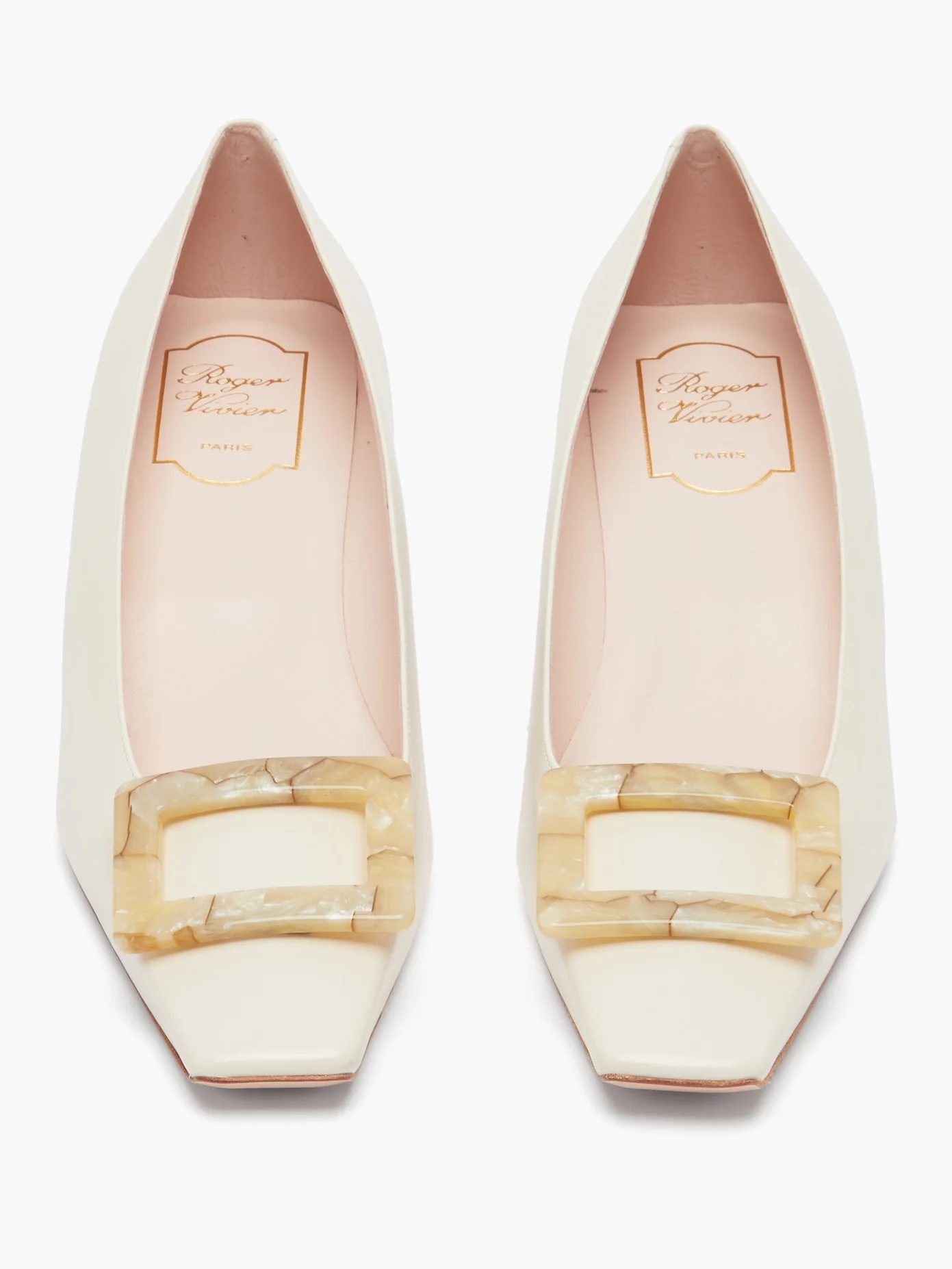 Belle Vivier Motherpearl leather pumps - 5