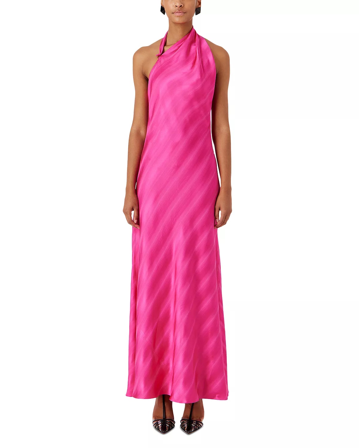 Wrap Neck Maxi Dress - 1