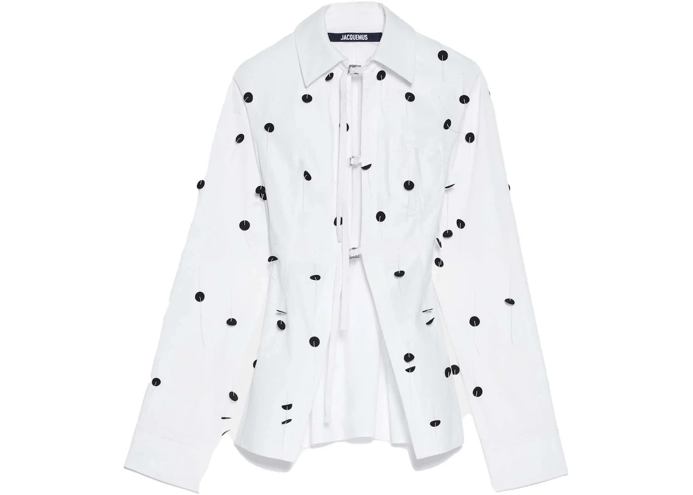Jacquemus La Chemise Lavoir Brodée White/Black - 1