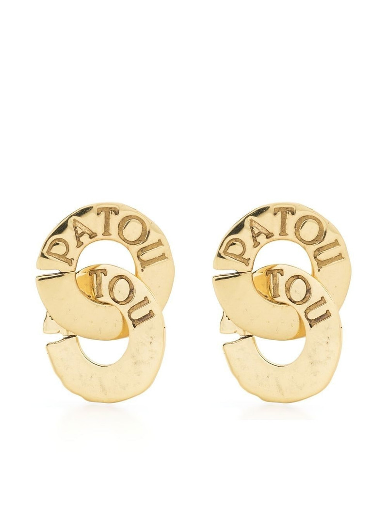 double coin pendant earrings 1