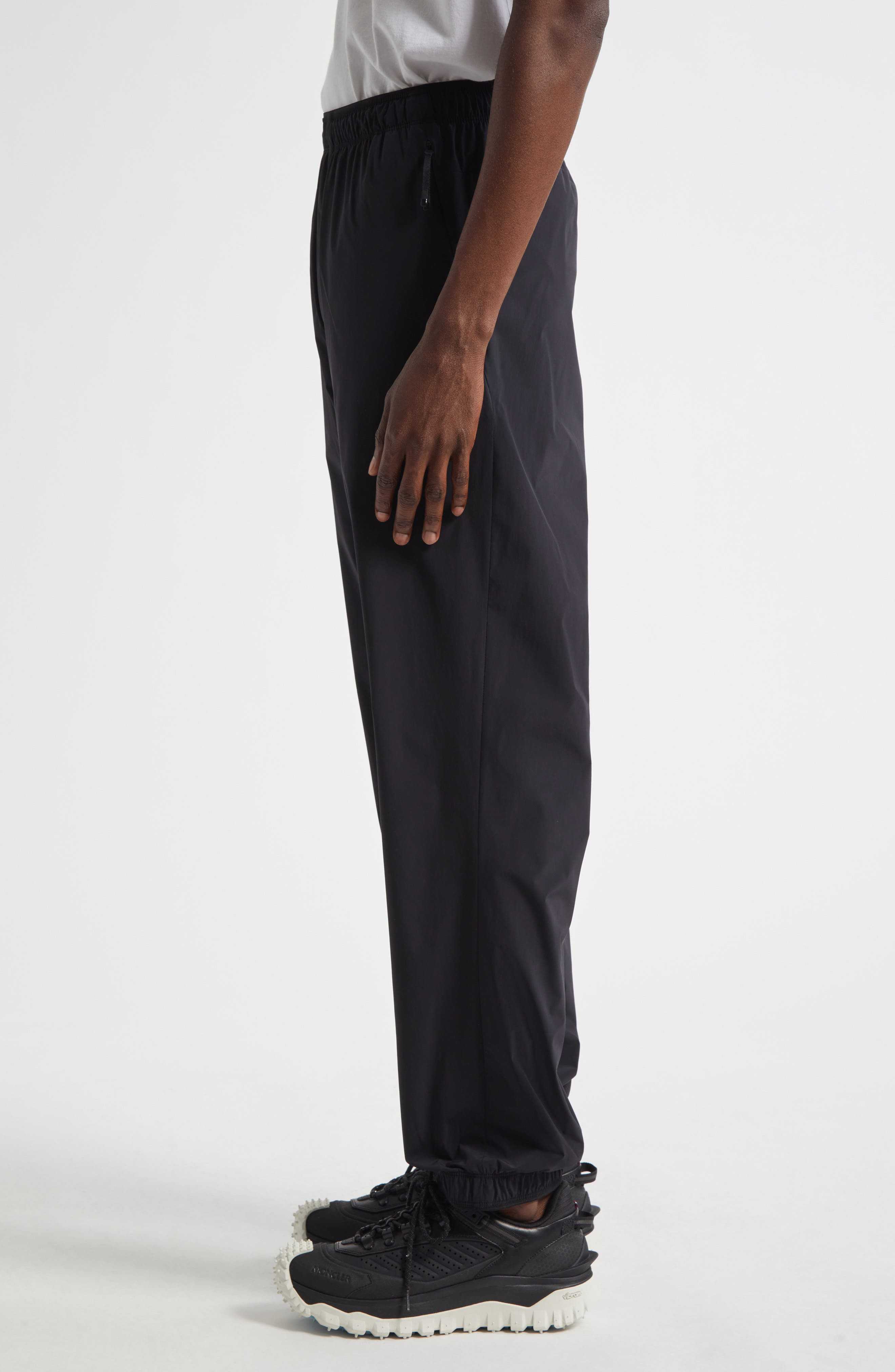 Moncler Cockerel Patch Joggers in Black at Nordstrom - 3