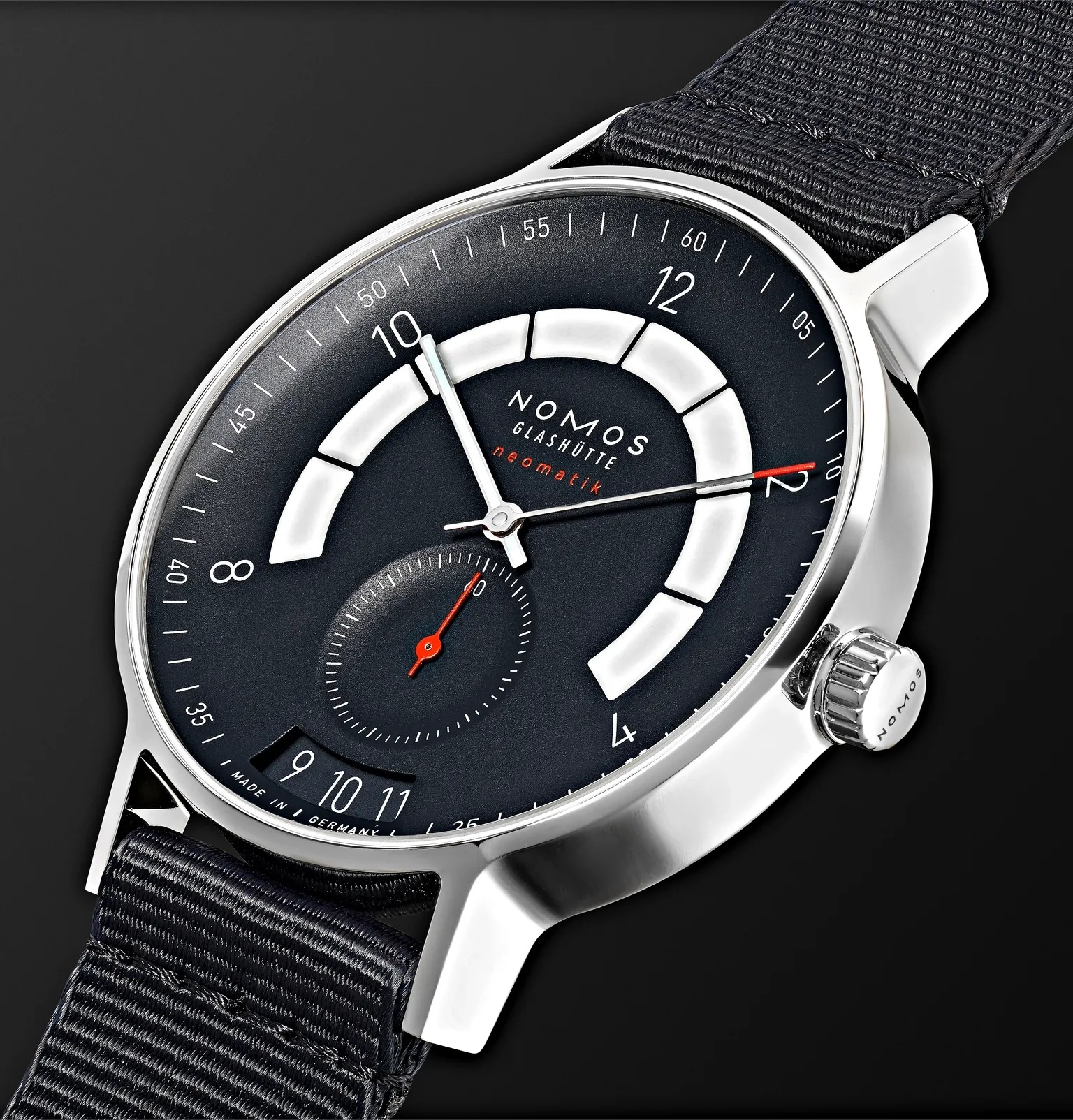 Autobahn Neomatik Datum Automatic 41mm Stainless Steel and Nylon Watch, Ref. No. 1302 - 4