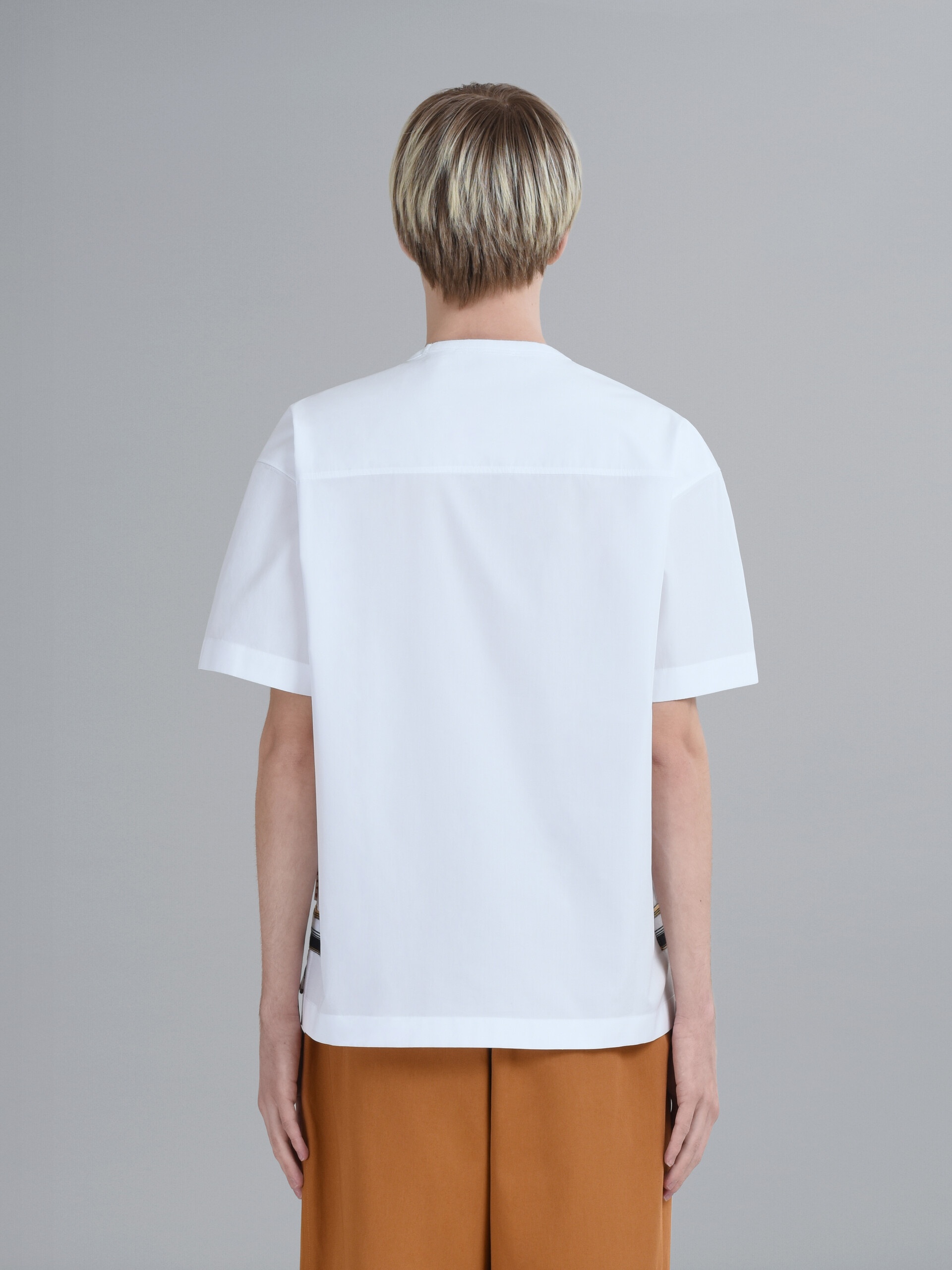 STRIPED COTTON JERSEY CREWNECK T-SHIRT - 3