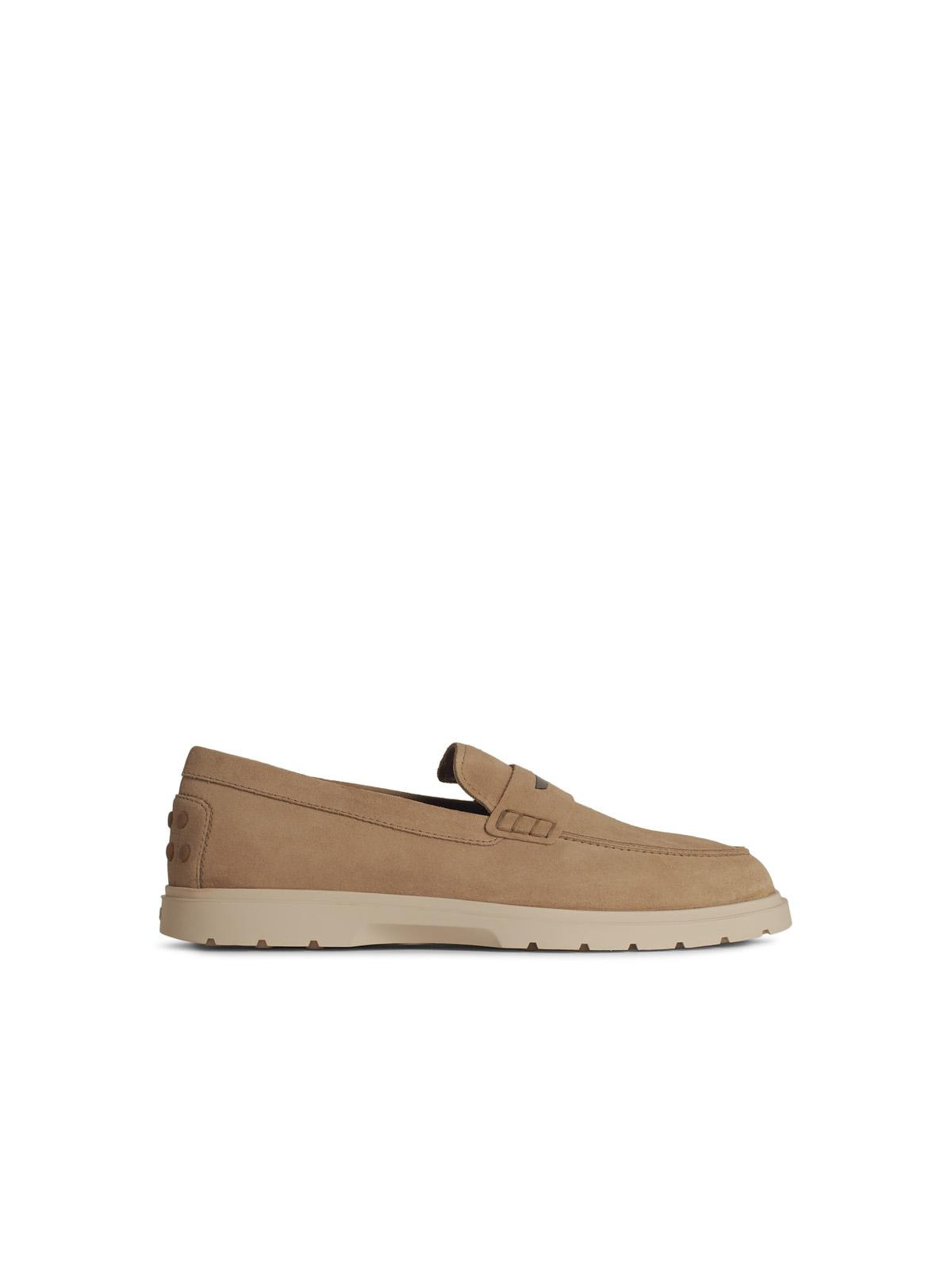 Tod's Beige Suede Loafers Men - 1