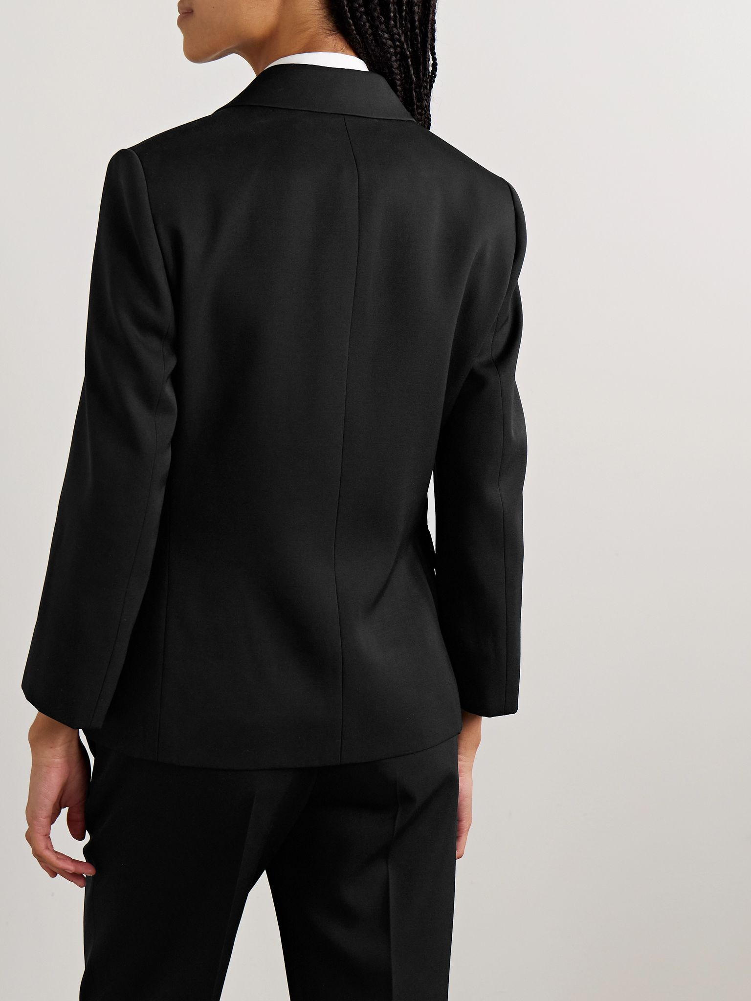 Eudora wool-gabardine blazer Black - 4