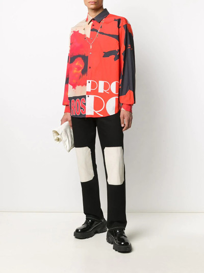 MSGM abstract-print shirt outlook