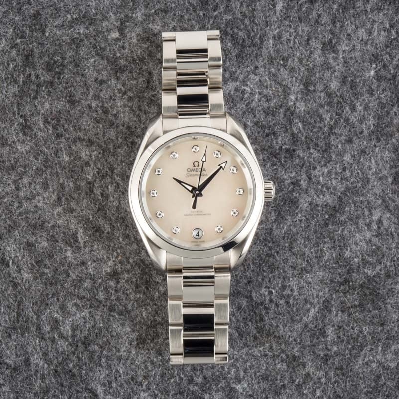Omega Seamaster Aqua Terra 150M Pearl Dial - 6