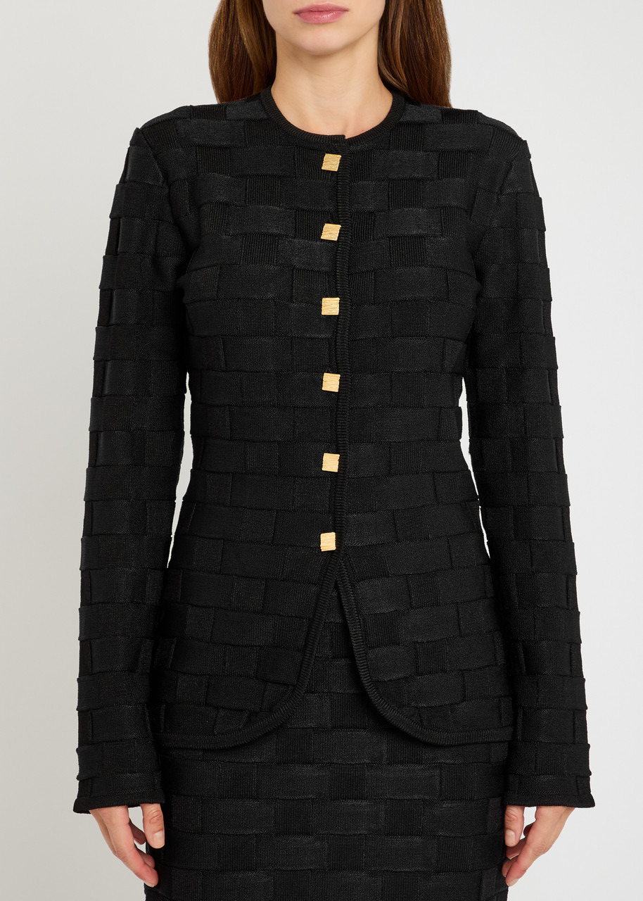 Tove Uma Checked Knit Cardigan - 2