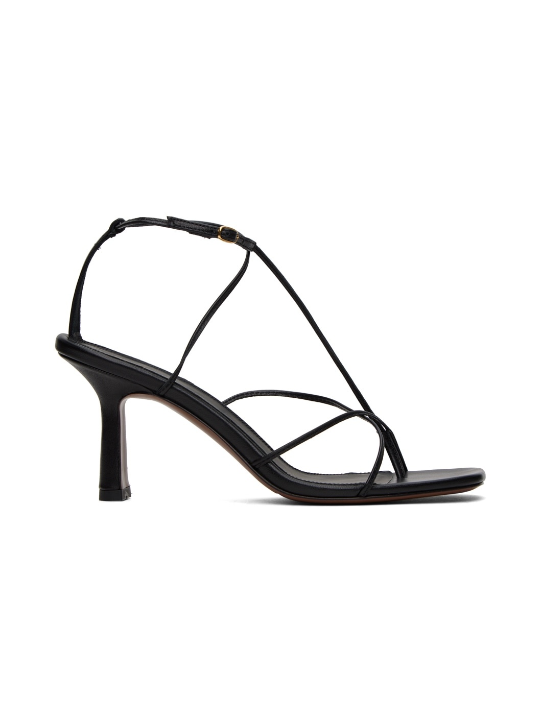 Black Alphard Heeled Sandals - 1