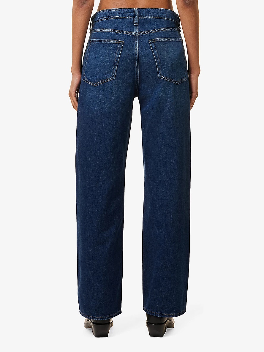 Logan wide-leg mid-rise denim jeans - 4