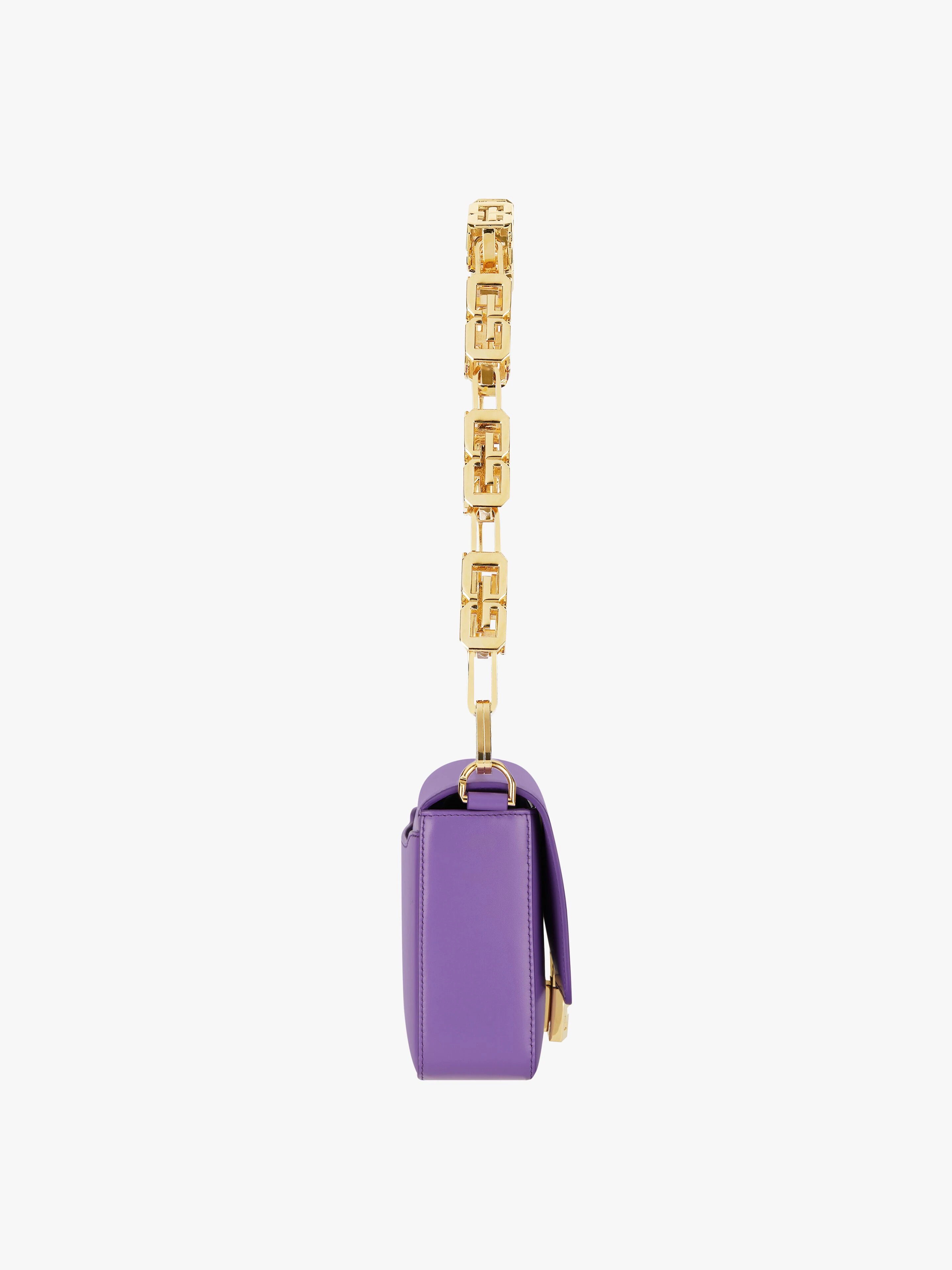 MEDIUM 4G BAG IN BOX LEATHER WITH CHAIN - 3