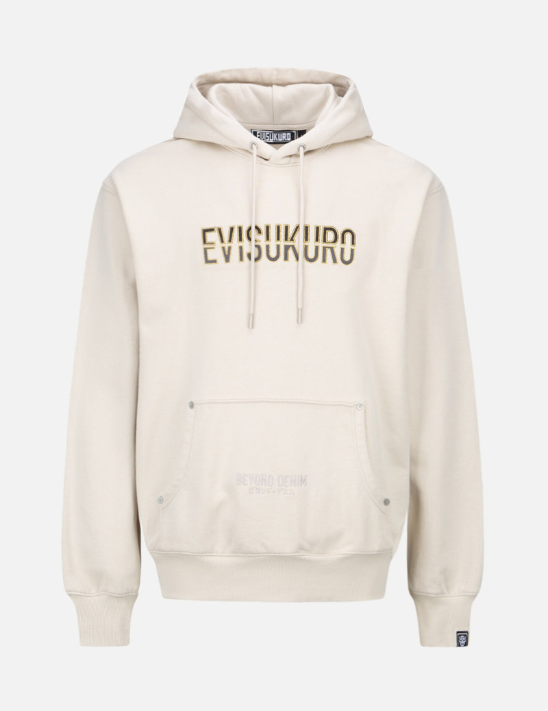 Two-tone Logo Embroidered Hoodie 1