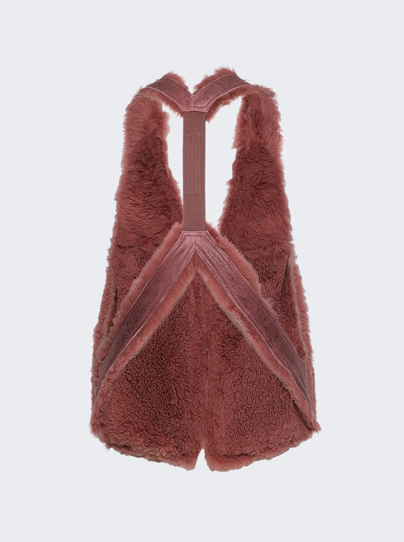 Rick Owens Bauhaus Vest Rosewood outlook