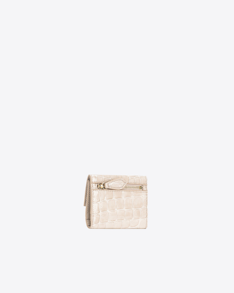 PINKO PINKO GALLERIA SMALL WALLET IN SHINY CROC-PRINT LEATHER outlook