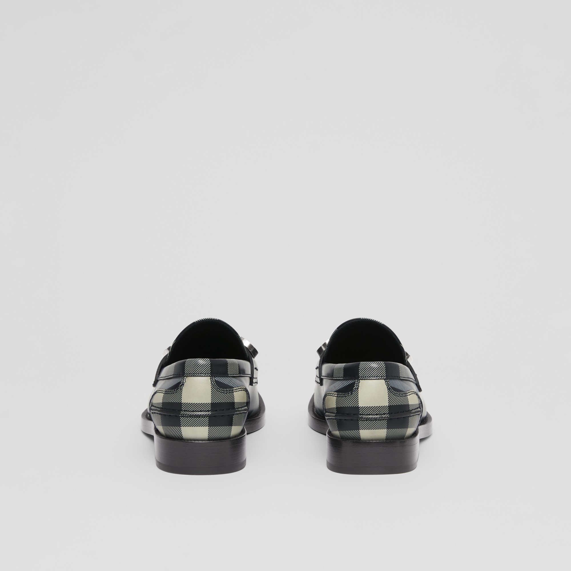 Logo Detail Check Leather Loafers – Exclusive Capsule Collection - 5
