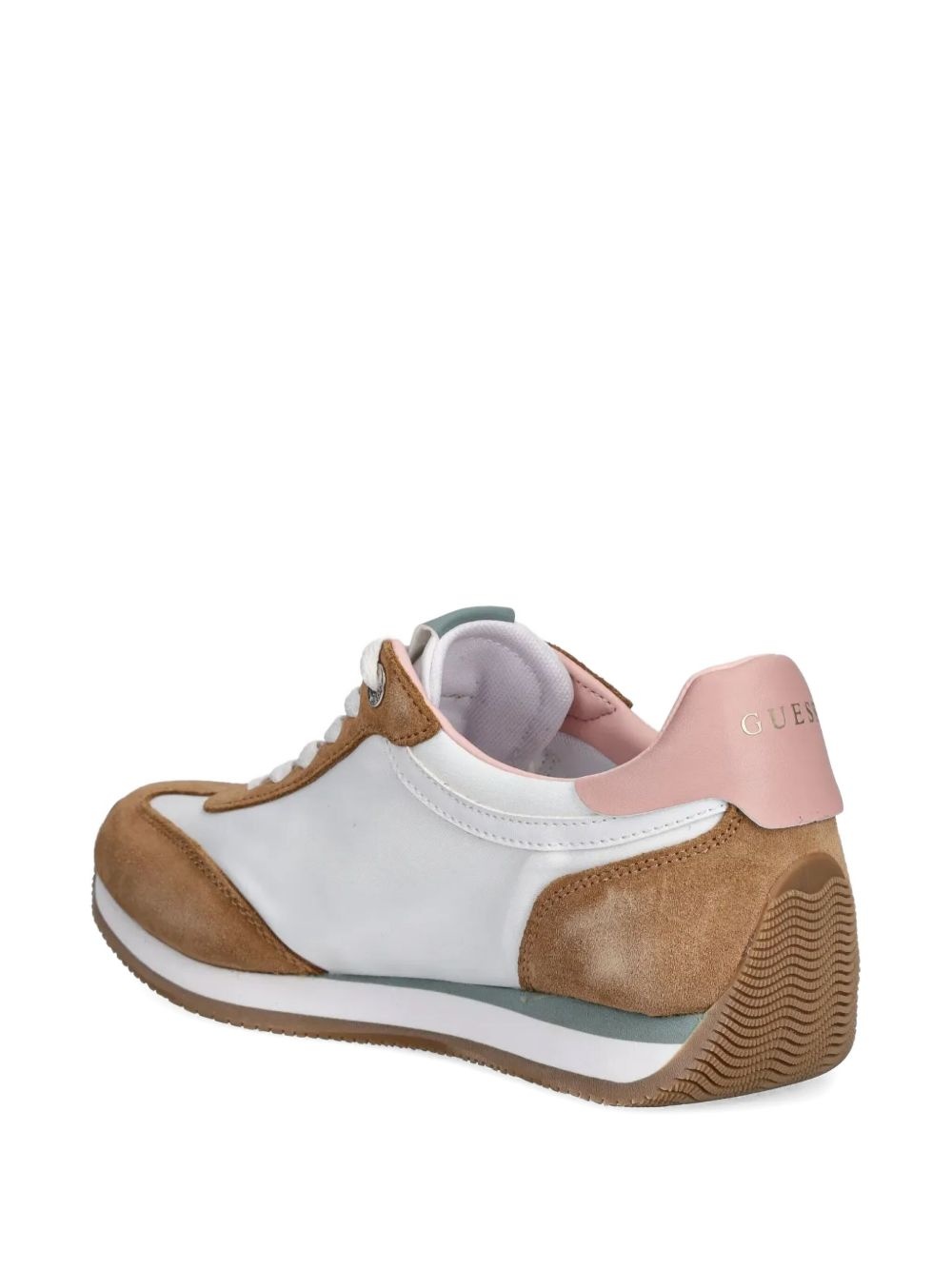 Skroll suede-panelled lace-up sneakers - 3
