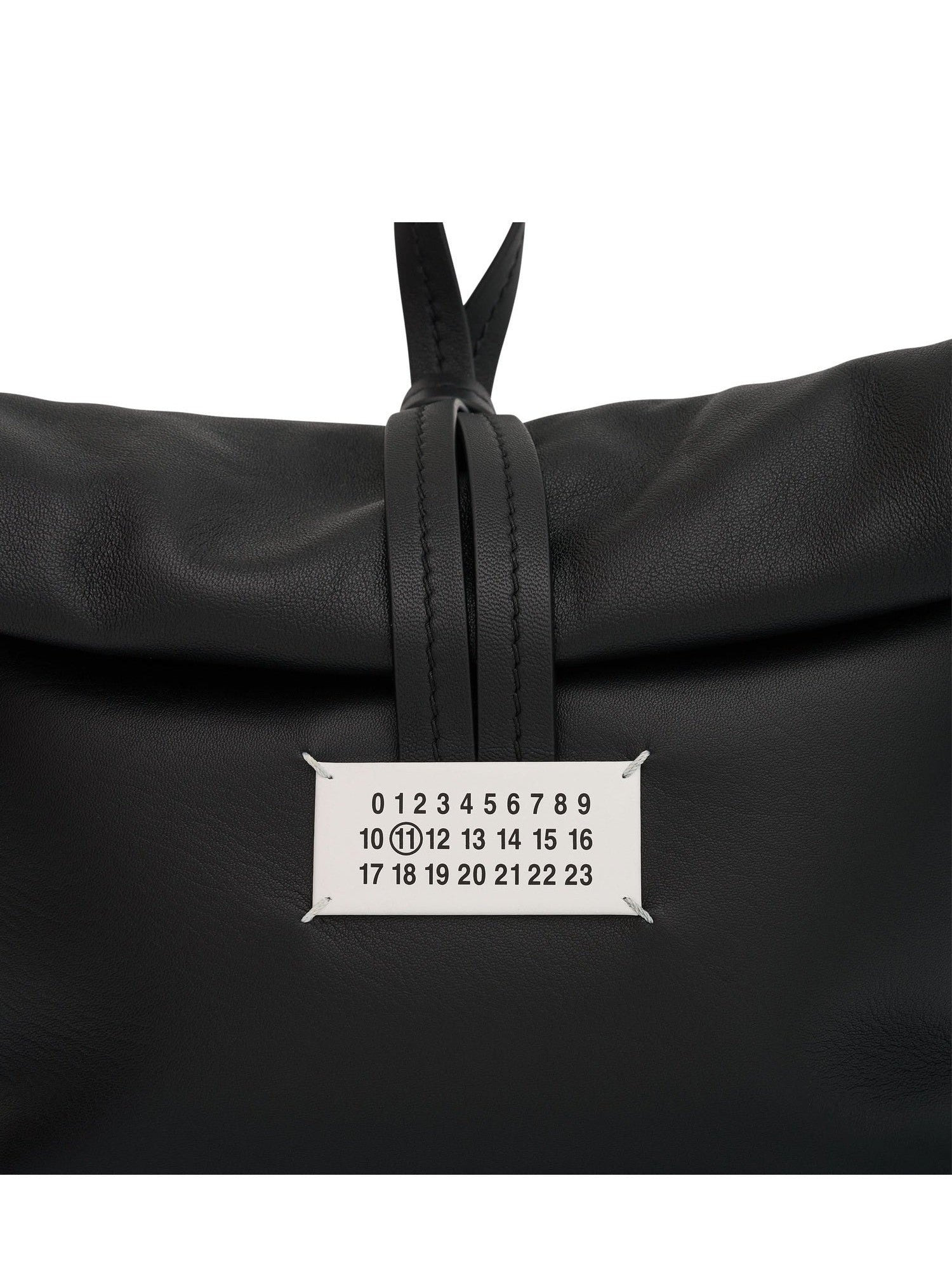 Leather Clutch Bag in Black - 4