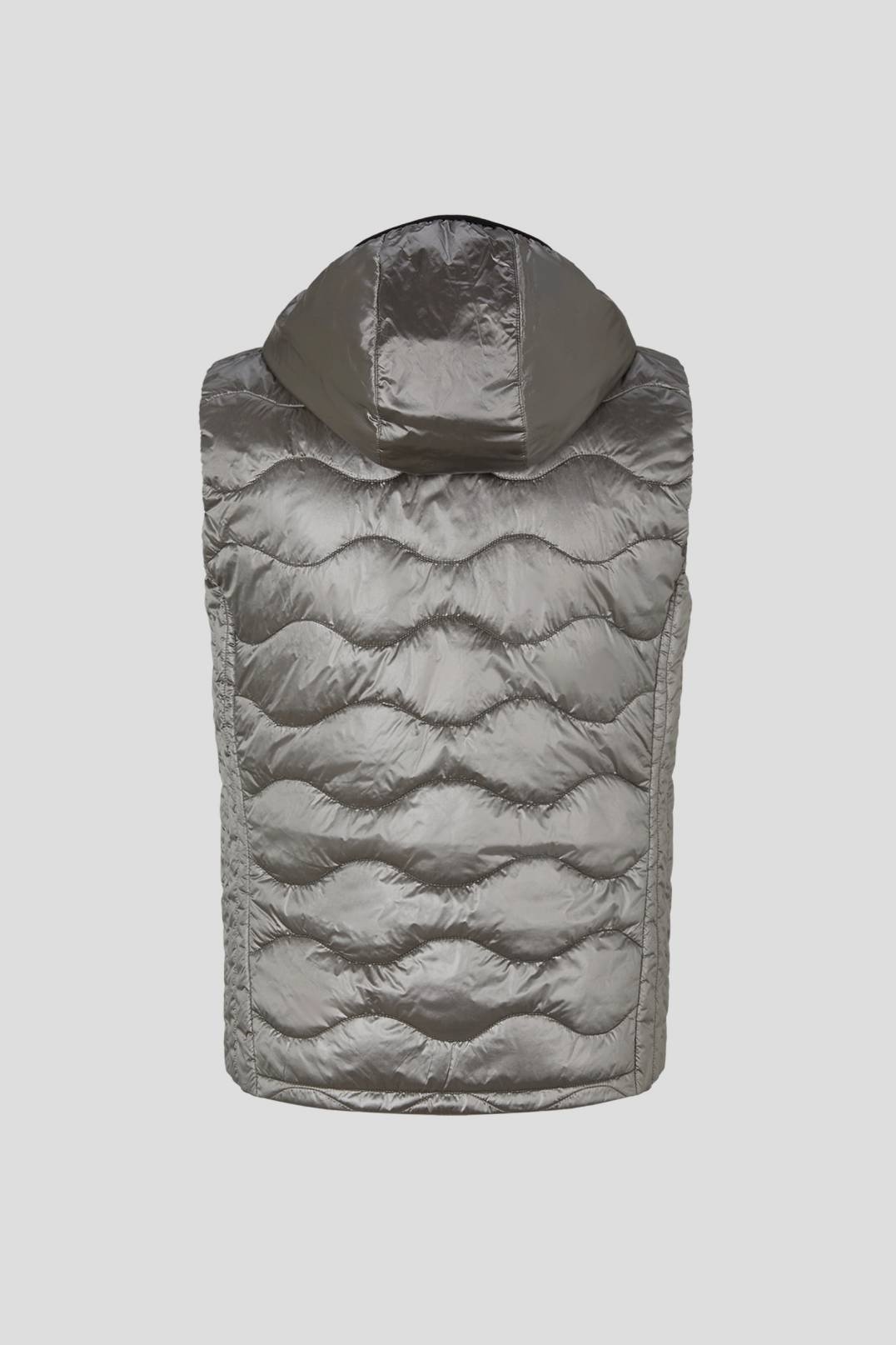 WILTON QUILTED WAISTCOAT IN GRAY - 8