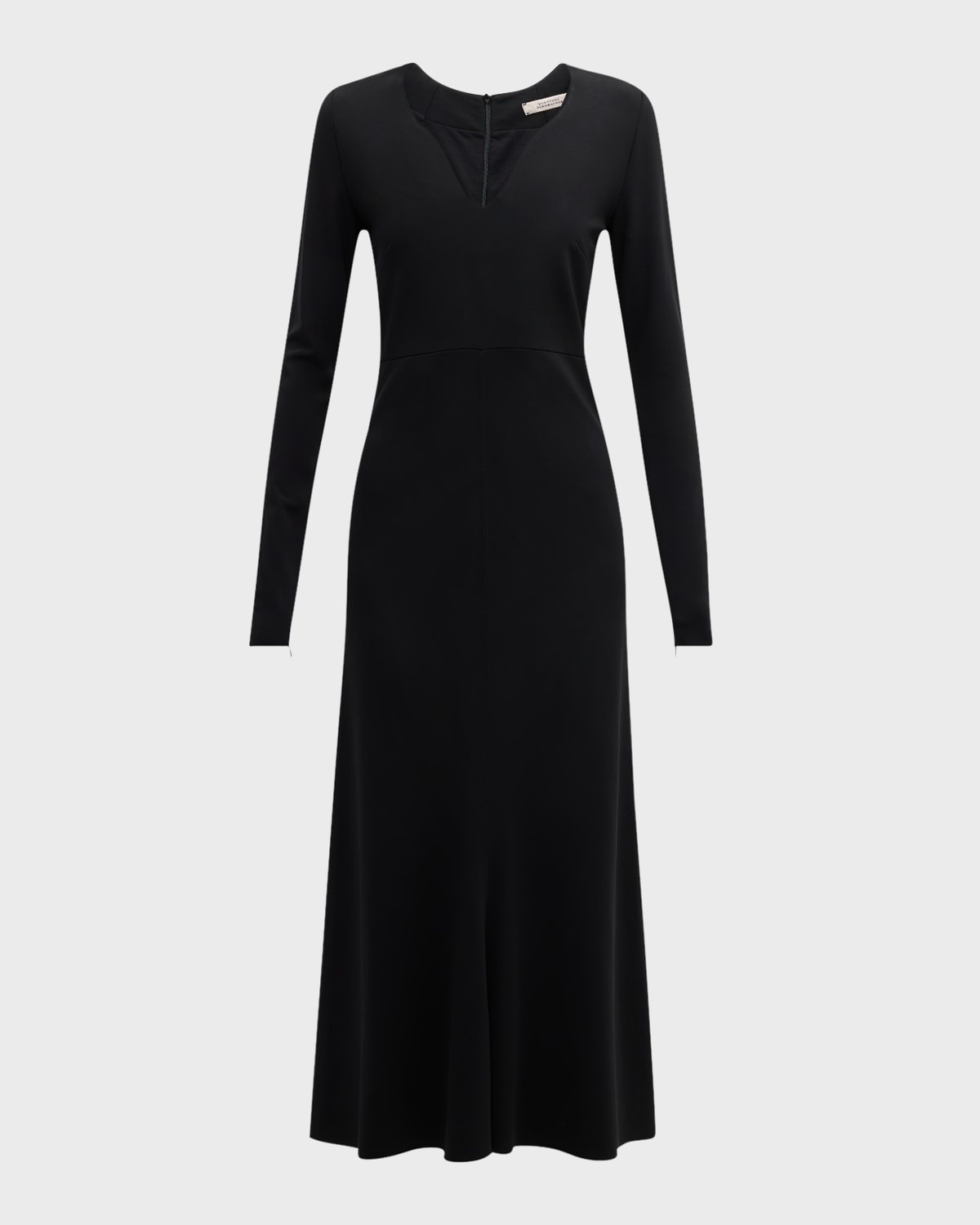 Soft Shape Long-Sleeve A-Line Midi Dress - 1