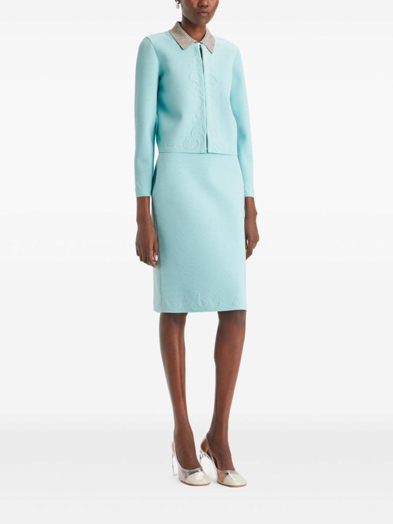 TORY BURCH Kendra embossed cardigan outlook