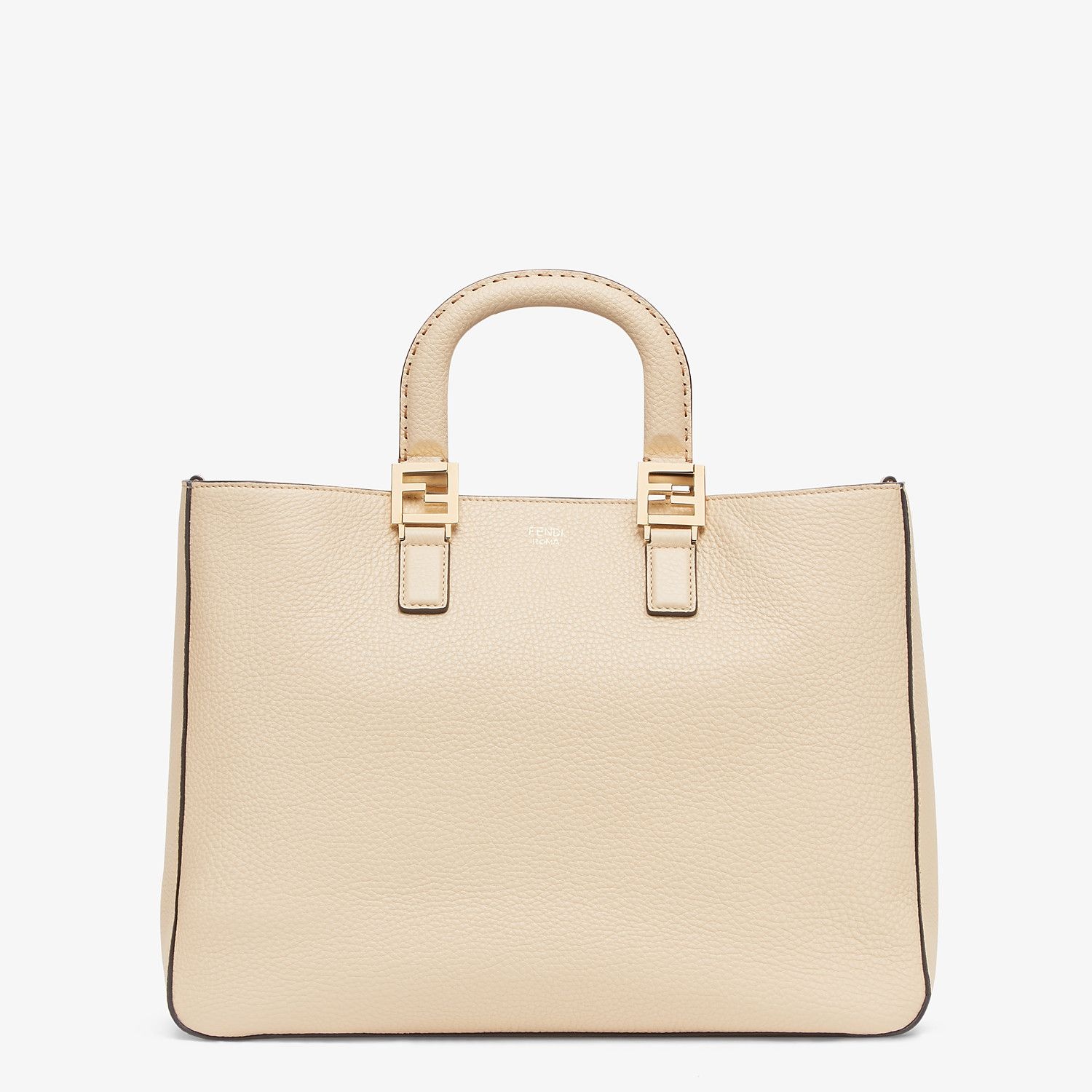 Beige leather bag - 1