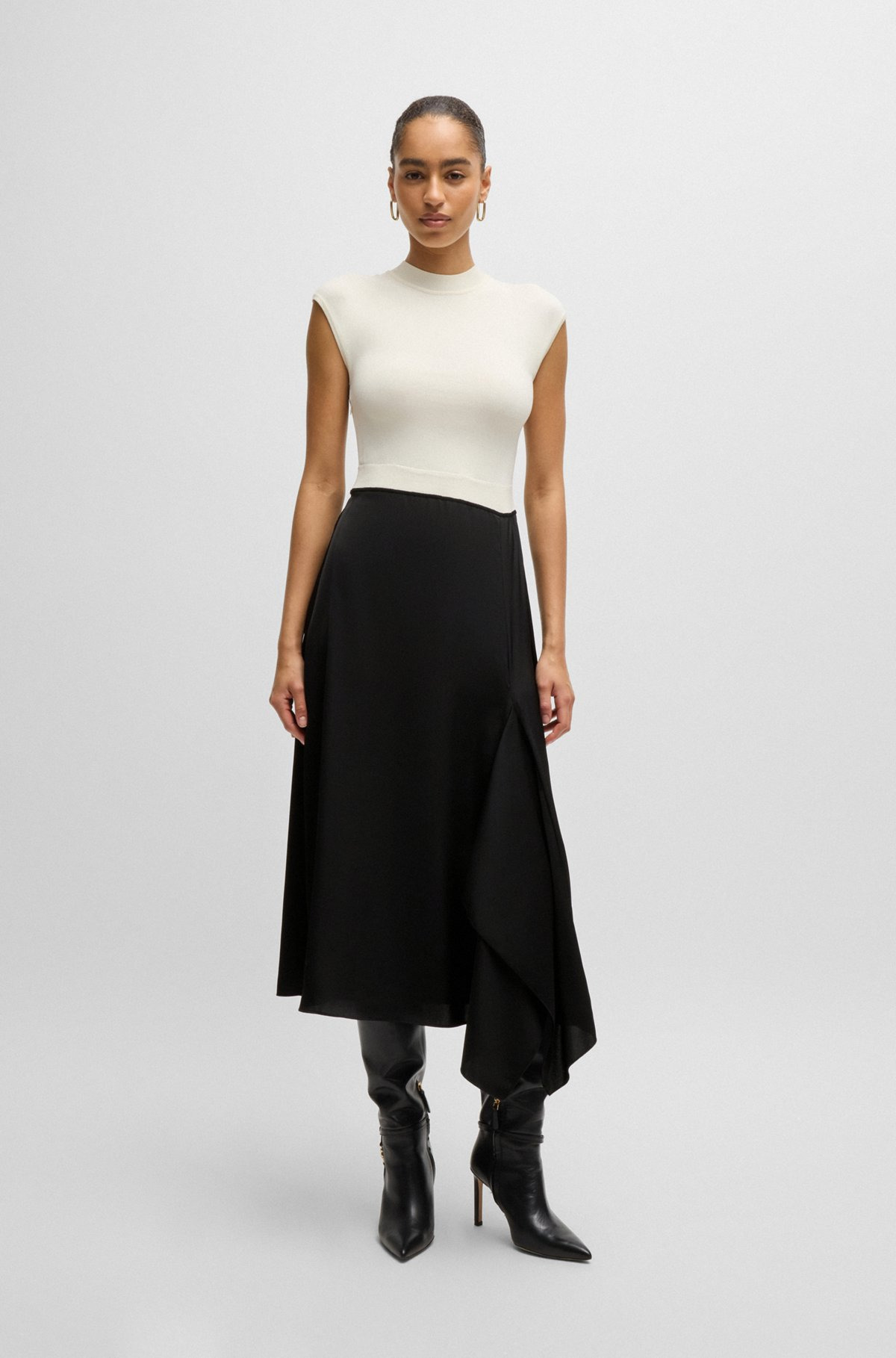 TWO-PART DRESS WITH VOLANT TRIM - 3